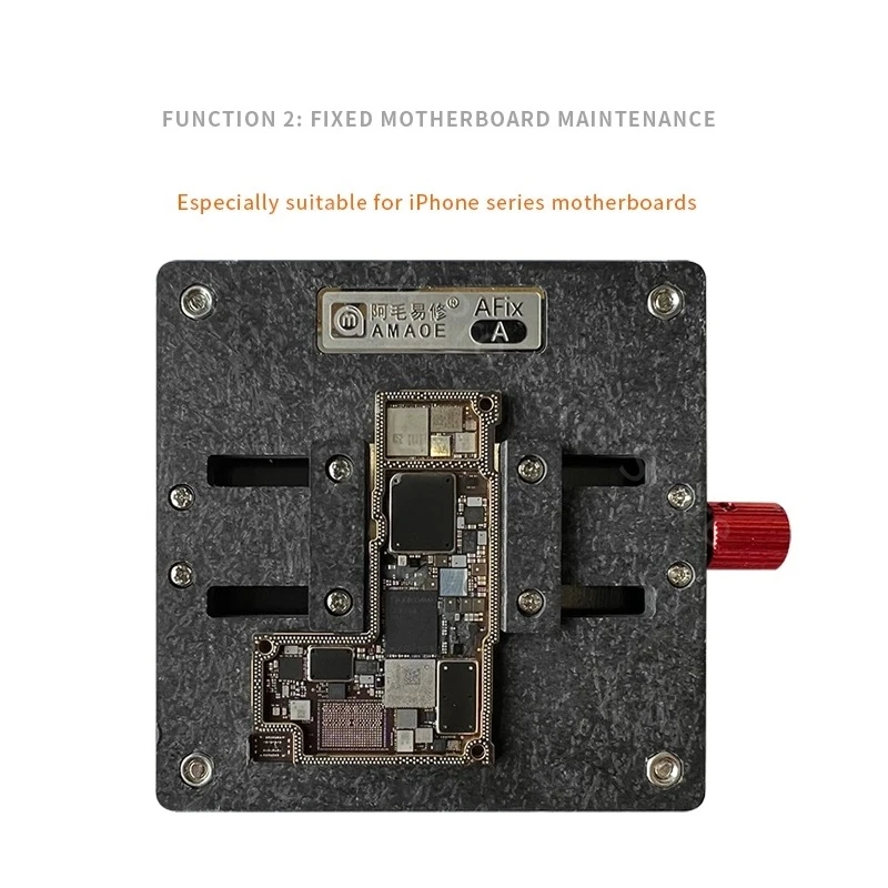 Imagem -02 - Amaoe Afix-a e b Cell Phone Pcb Motherboard Fixture Clamp Reparação Fácil Cpu Nand ic Chip Plataforma Remoção Cola Iphone