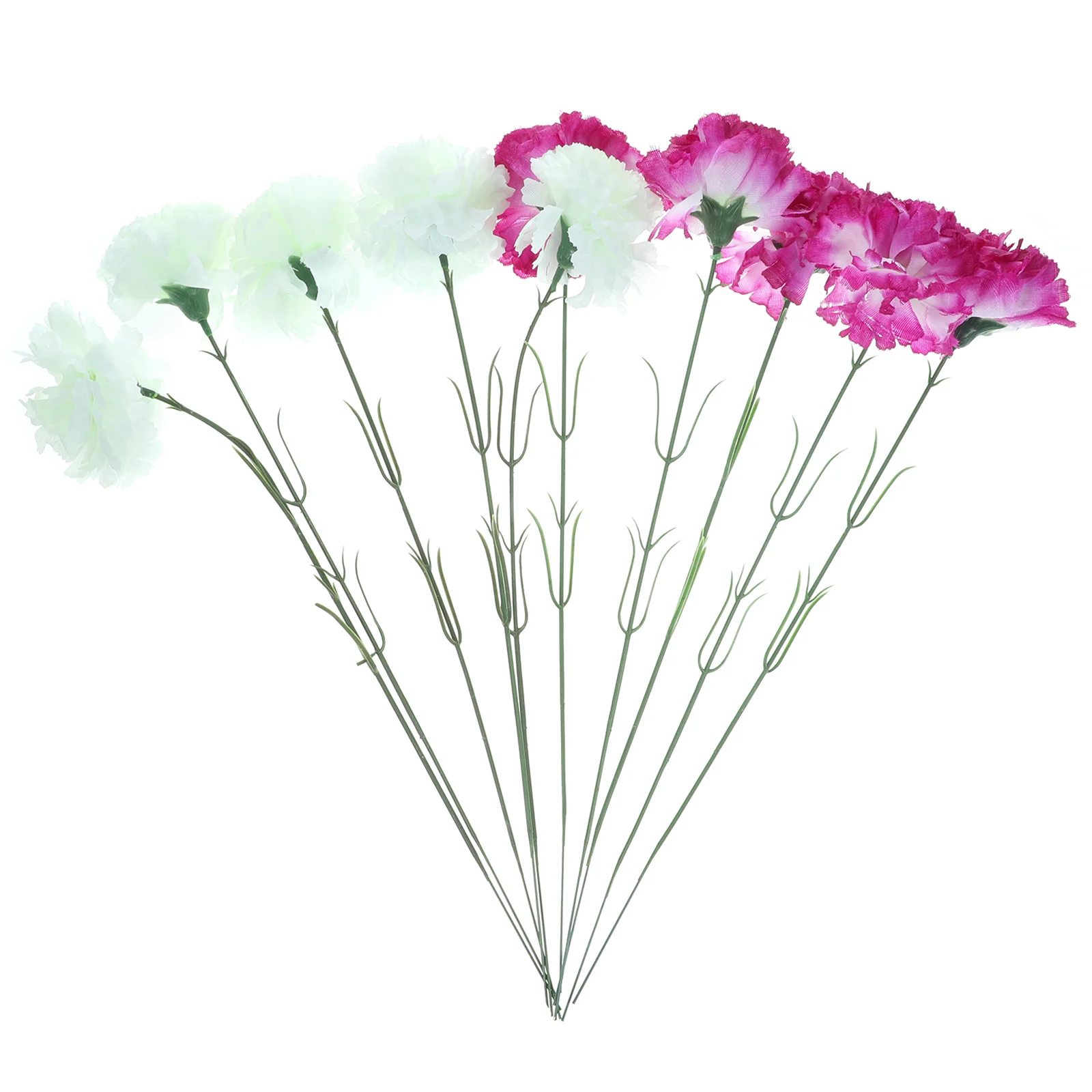 

10 Pcs Carnation Simulated Flower Fake Flowers Simulation for Party Cloves Carnations Basket Artificial Platic