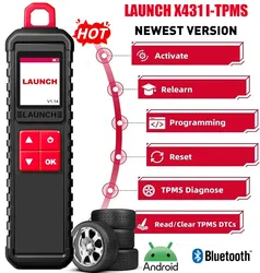 LAUNCH X431 I-TPMS TSGUN Car Tire Pressure Detector Diagnostic Tool With 433/315MHZ RF Sensor for X431 V/V+/ PRO3/ PRO3S /PAD V