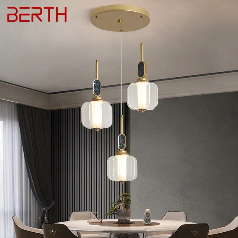 

BERTH Contemporary LED Pendant Lamp Modern Art Dining Room Bedroom Study Bar Hotel Villa Cafe Home Corridor Chandelier