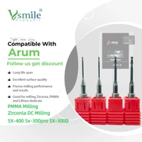 Arum 5x-400 5X-300 fresa para laboratorio Dental, cortador de fresado PMMA, taladros de circonita cc, revestimiento de diamante en equipos dentales de odontología