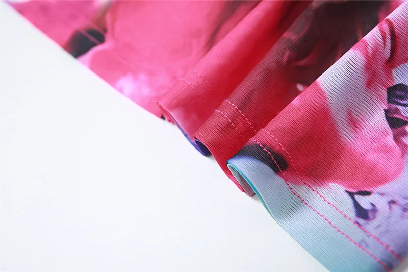 Sukienka damska bez pleców, typu halter, z kwiatowym nadrukiem, głęboki dekolt, prześwitująca, seksowna, obcisła, na imprezę nad morzem, wakacje na plaży, odkryte pośladki, Vestidos