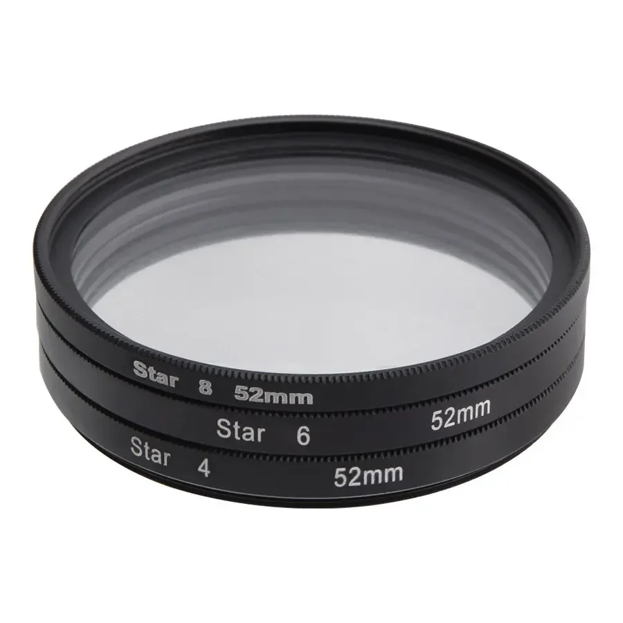 37 43 49 52 55 58 62 67 72 77 82mm 4 6 8 Point Star Filter Kit for Canon Nikon