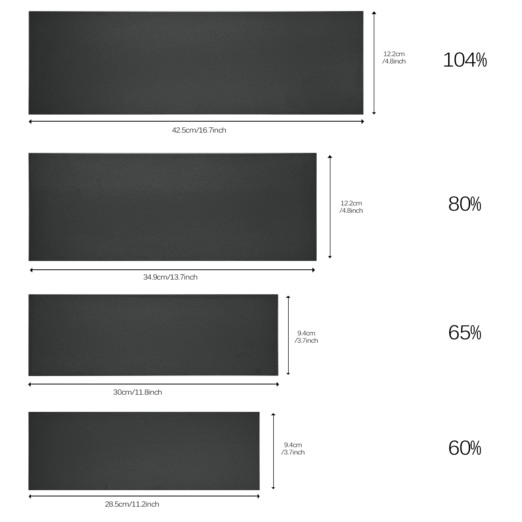 Mechanical Keyboard Poron Bottom Foam 3mm Thickness Customized Keyboard Poron Pad Foam Easy Cut 60% 65% 80% 104% Multi Layout