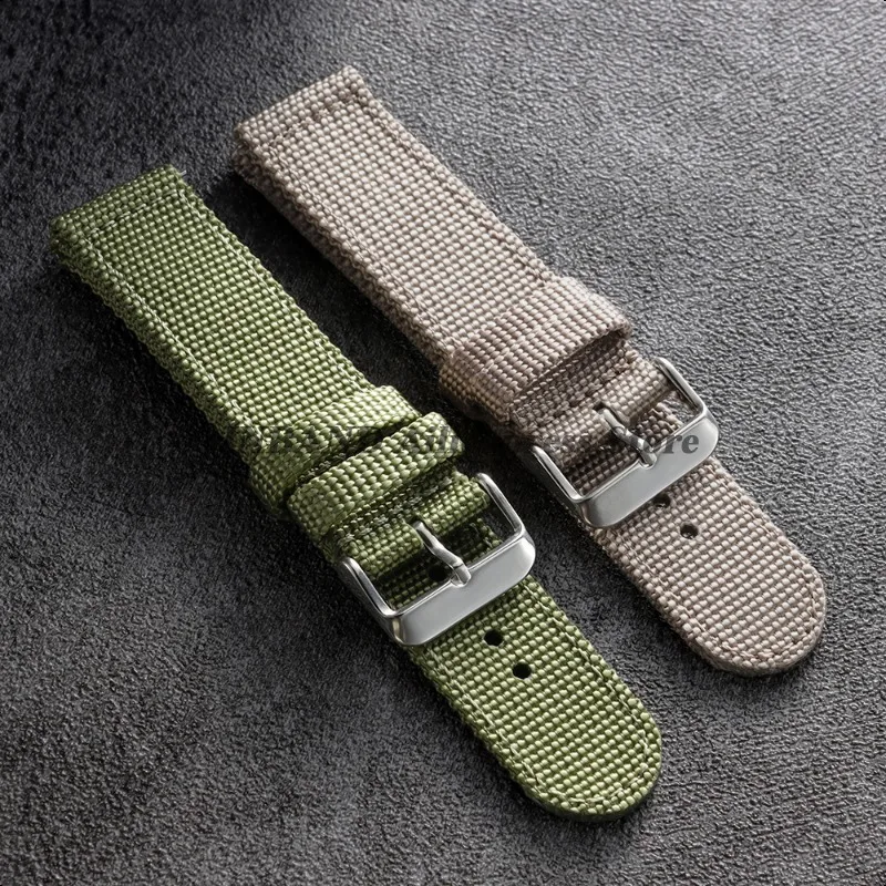 النايلون قماش حزام (استيك) ساعة ل Seiko ل رولكس 18 مللي متر 20/22/24 مللي متر الجيش العسكرية المنسوجة حزام الرجال النساء سوار الإفراج السريع معصمه #3