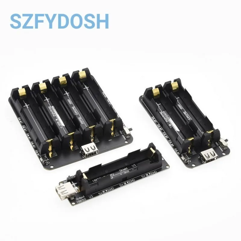 ESP32 ESP32S ESP32-S3 For Wemos For Raspberry Pi 18650 Battery Charge Shield Board V3 Micro USB Port Type-A USB 0.5A