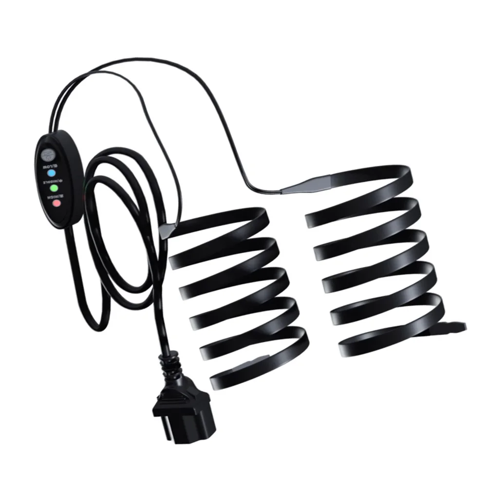 1 Set Black Heated Motorcycle Grip Heater Kit For Electric Motorcycles And Electric Scooters Using 48-72 V DC Power Systems