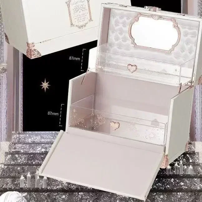 Flower Know Little Angel Swan Ballet Allin Large Gift Box Storage Box Jewelry Box Handheld Mirror Cosmetic Case