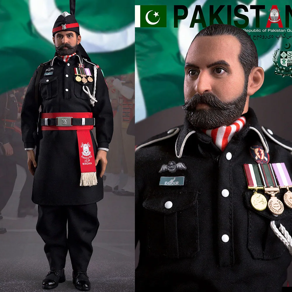 KING'S TOY KT-8004 1/6 Pakistani Flag Lowering Ceremony Honorary Guard Soldier 12in Action Figure Full Set Mode for Fans Gift