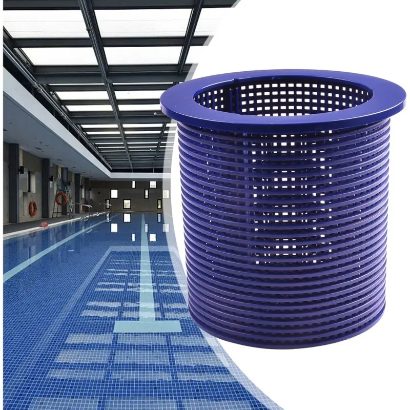 ABHS-Skimmer Replacement Part Blue Pool Skimmer Basket Long Lasting Performance Secure Fitment High Capacity Collection