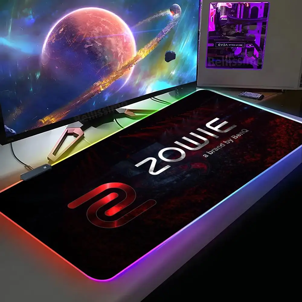 

ZOWIE G-SR Коврик для мыши XXL RGB Игровой коврик для мыши HD Gamer Большие коврики для мыши со светодиодной подсветкой Ковер для ПК с подсветкой
