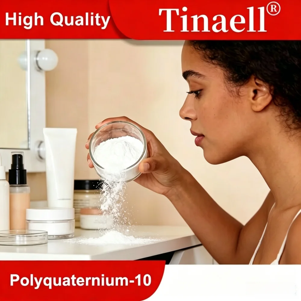 

Hot Supply Cosmetic Ingredient JR400 Polyquaternium-10 Cationic Cellulose Water soluble Cationic Polymer Antistatic Conditioner