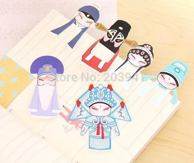 1pcs/pack Watching Big Play Bookmarks Of Peking Opera Drama DIY Multifunction For Happy