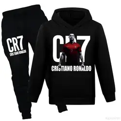 CR7 Hoodie Kids Sportsuit Teenager Girls Sweatshirt Pants 2pcs Set Children's Clothing Boy Clothes