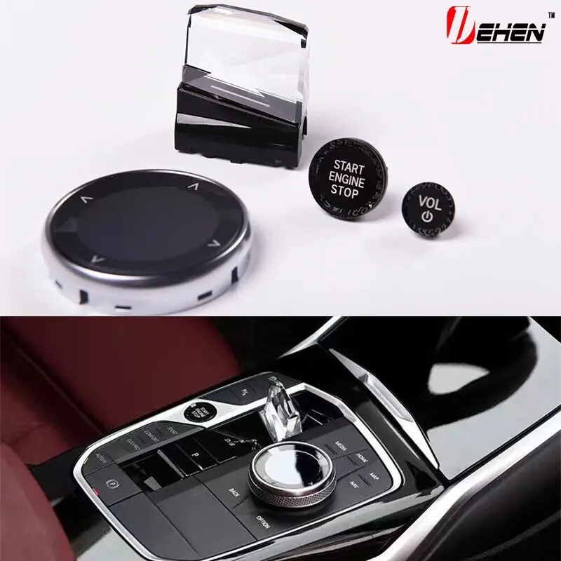 Crystal Shift 4-piece Set Knob Sleeve For BMW 2023 Series New  3 Series G20  Car Chassis