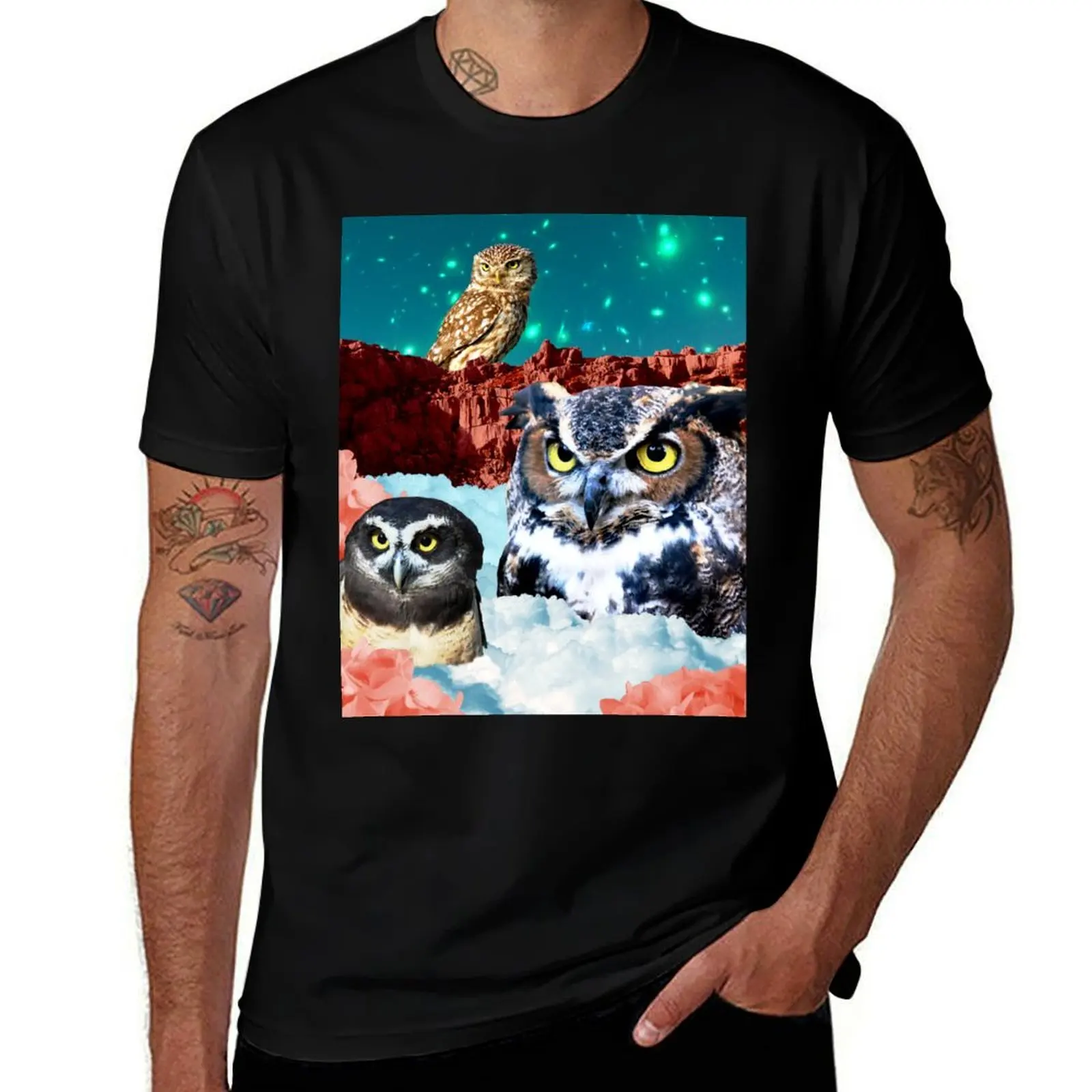 

designer Red Mesa Kindly t funny shirt the T-Shirt Owl man t man shirts of Gods