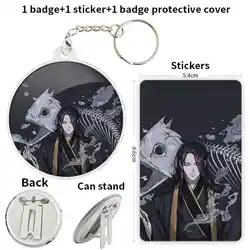 He Xuan Heaven Officials Blessing Anime Character Badge Brooch anchor Peripherals Pin Pupil 58mminsignias personalizables