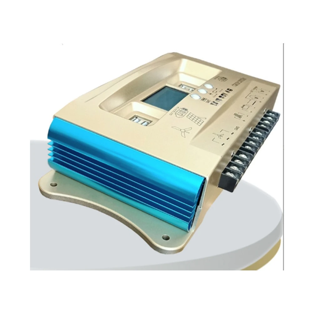 Hybrid Solar Wind Charge Controller 30-100A, Dual USB DC Charging Ports with Auto Protection for Battery System