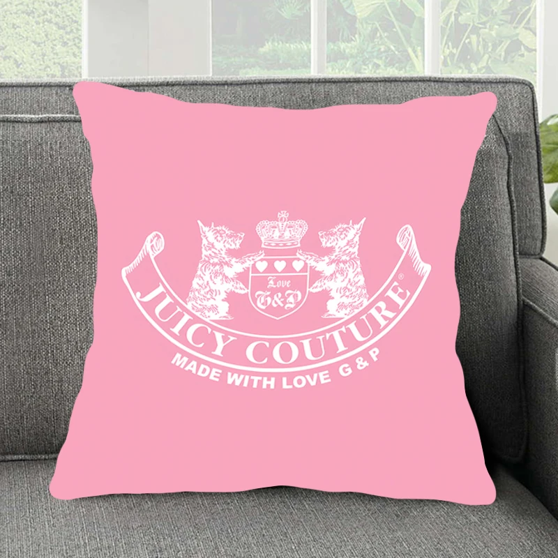 Comfortable pillow room bedroom office coffee shop pillow living room Juicy Couture pillowcase Fashion brand Home Decor 45X45cm