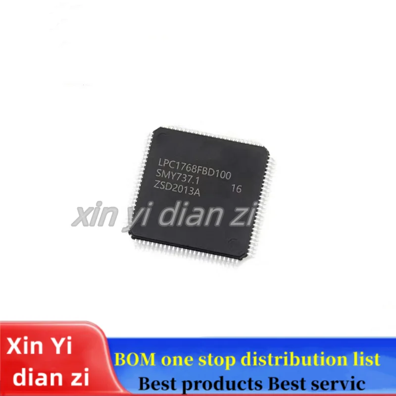 1 peça/lote LPC1768FBD100 LPC1768 Microcontrolador QFP chips IC em estoque