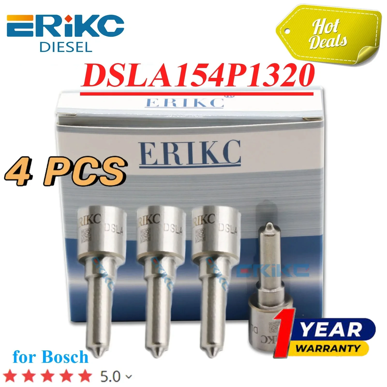 

4 шт. DSLA154P1320 0433172037 Дизельная форсунка Common Rail DSLA 154P1320 Автоматическая форсунка насоса P1320 для 0445110181