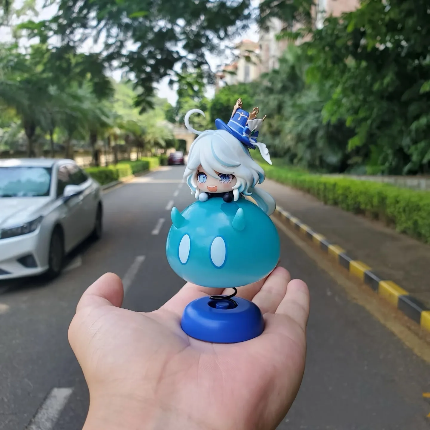 11,5 cm Gott des Wassers Q Version Furina Focalors Genshin Impact Animation Peripherie Cartoon Figur Sammlung Dekoration Spielzeug Geschenke