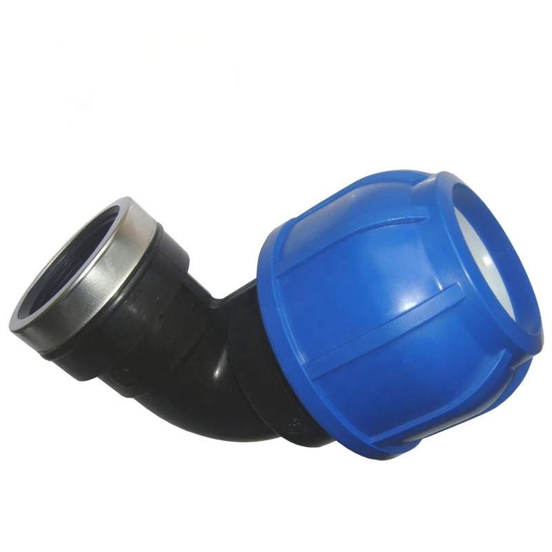 PN10 Customizable OEM Compression Female Elbow Irrigation Fitting PP Casting Connection Male/Female for PE PVC PPR Pipes