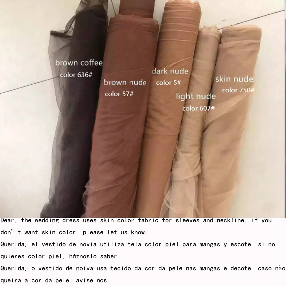 Boho col rond robes De mariée manches longues Appliques Illusion bouton dos a-ligne robe De mariée Vintage Tulle Vestido De novia