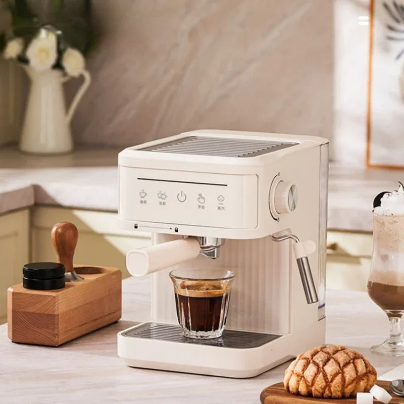 Italian Coffee Machine Extraction White Automatic Small Foam Latte Art Steam 110V Coffee Maker Cafetera Expreso Кофемашина