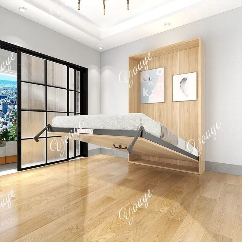 

New invisible bed multi-functional folding single household small apartment hidden double Murphy bed (Just hardware accessories)