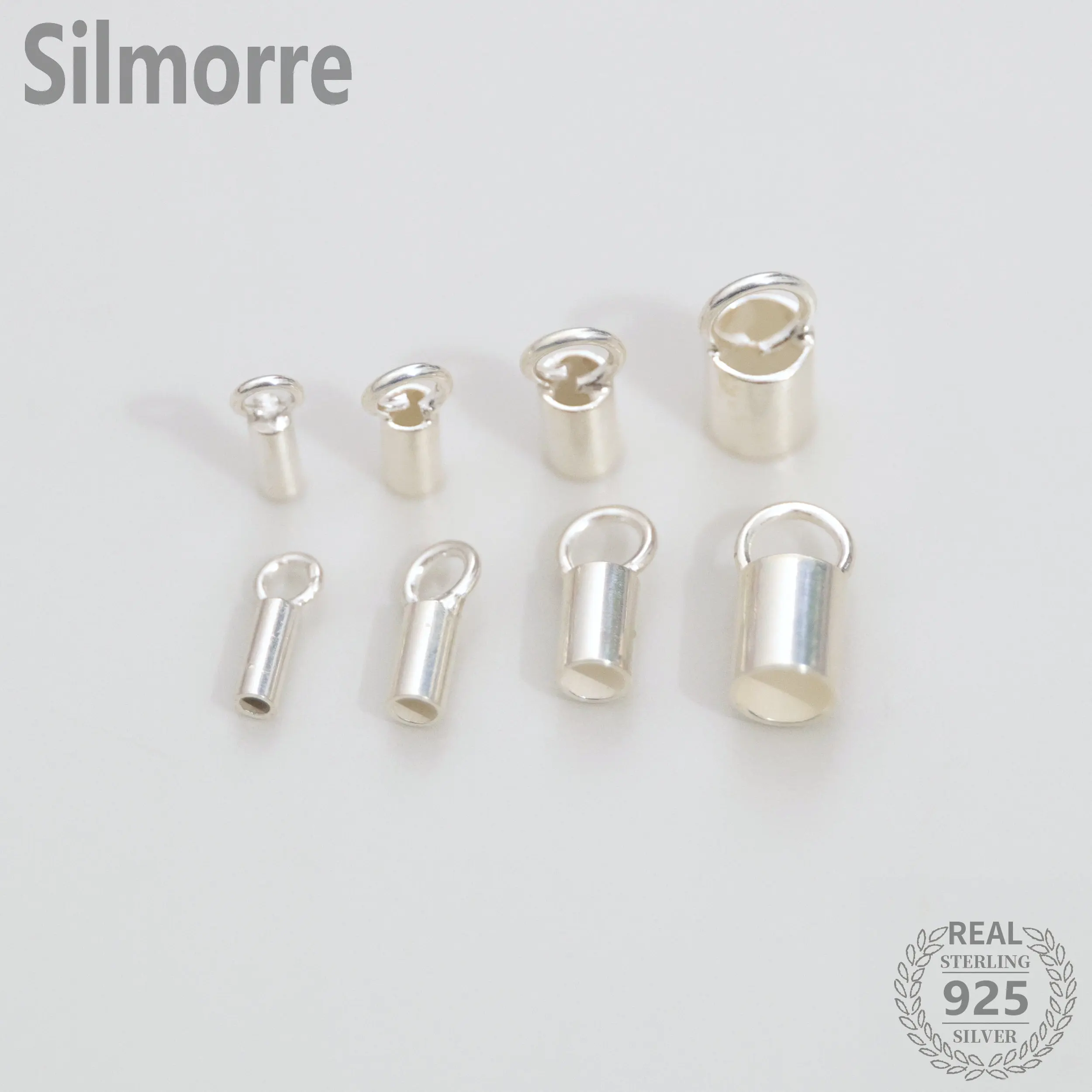 5 sztuk solidna 925 srebro zaciskane złącza rurowe zapięcie i hak dla DIY bransoletka naszyjnik Making Fine Jewelry Finding