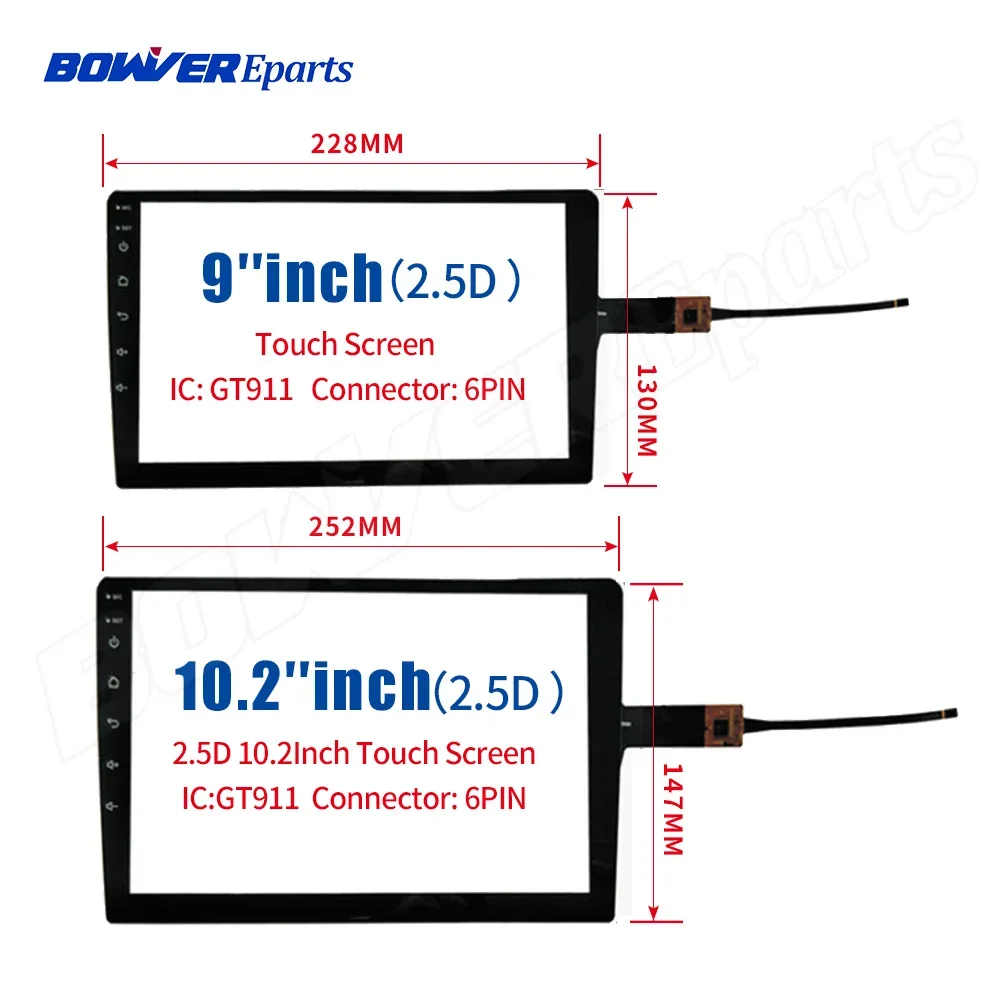 9 Inch, Màn Hình Cảm Ứng 10.2 Inch, 100% Mới Cho ZXH-1818 FD101GS0035A-FPC-V01 ZB101PS0012-V5.0 Bảng Điều Khiển Cảm Ứng Cảm Biến Kính Bộ Số Hóa