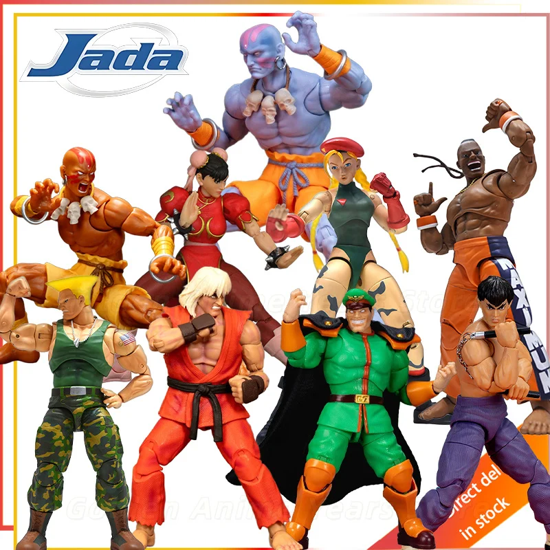 Jada TOYS Genuine Street Fighter II Series SDCC Chunli/dragons/ken/M BISON All Characters Action Joint Mobility Figure Model Toy