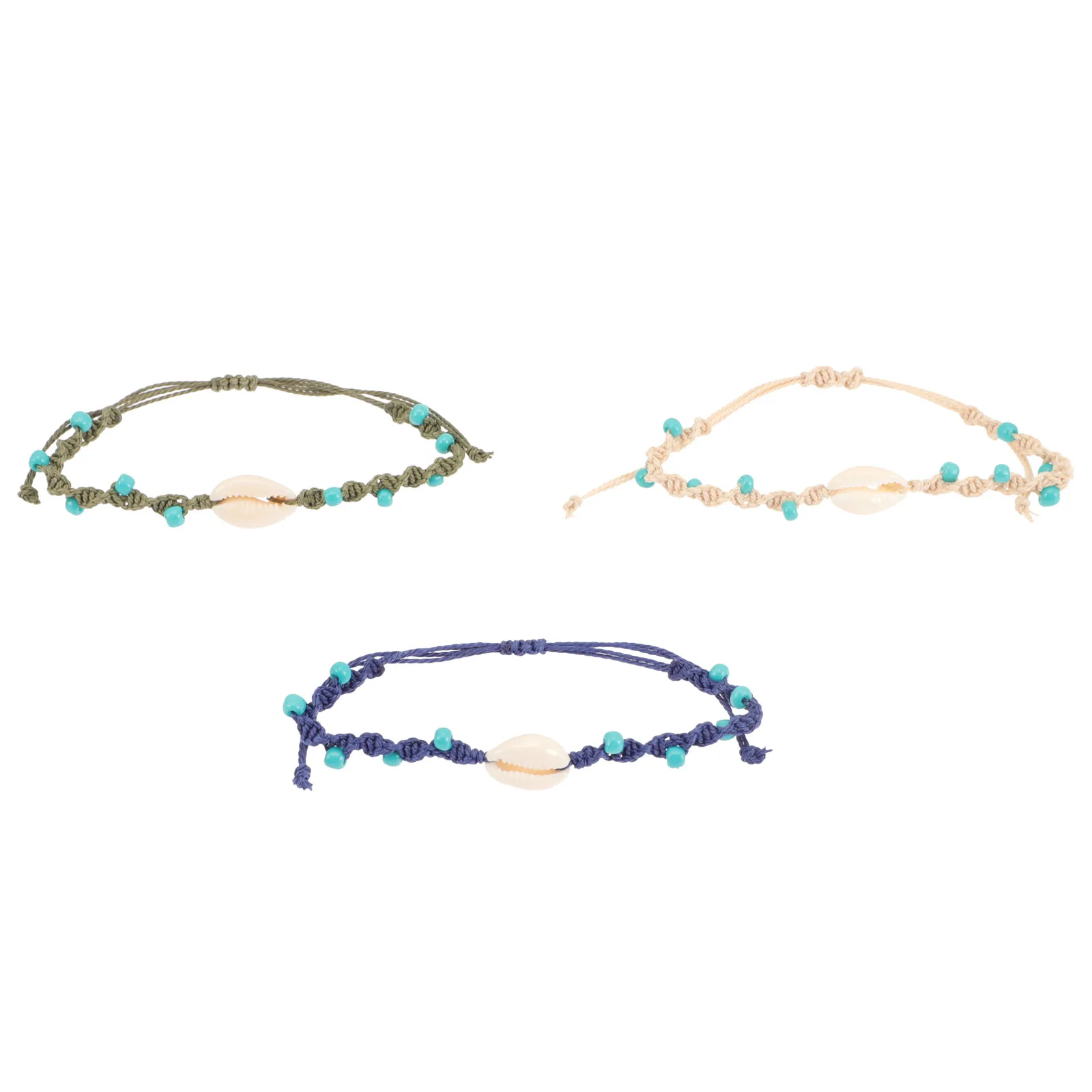 

12pcs Women Wristband Shell Braided Bracelet Women Wrist Chain Summer Beach Party Long Service Life Perfect Gift