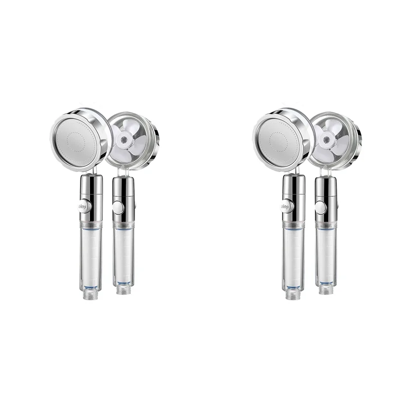 

B28C-2X Душевая насадка с наддувом, душевая насадка, душевой набор высокого давления, супер турбо-душ с 3 режимами распыления, белый