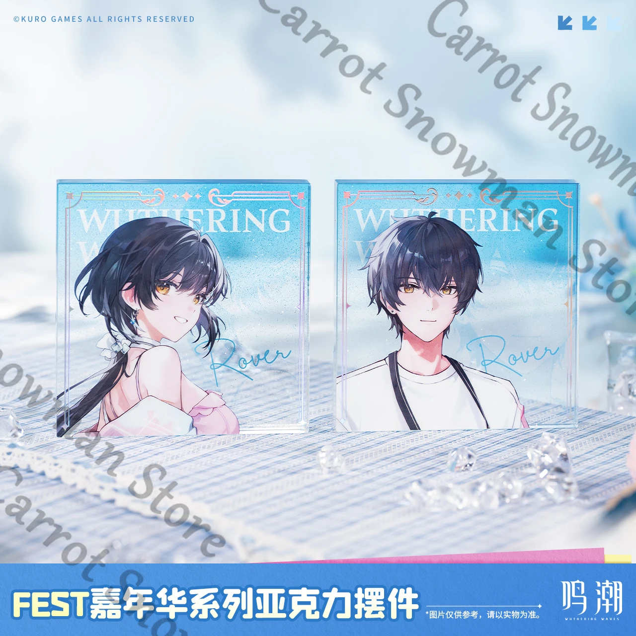 Wuthering Waves Rover-man / Miss Cartethyia Jinhsi FEST كرنفال سلسلة عالية الجودة أكريليك الديكور هدية أصلية رسمية