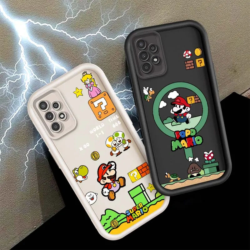 

M-Marios Cartoon Cute For Samsung A73 A72 A56 A55 A54 A53 A35 A32 A25 A23 A21s A14 A05 5G Eye Ladder