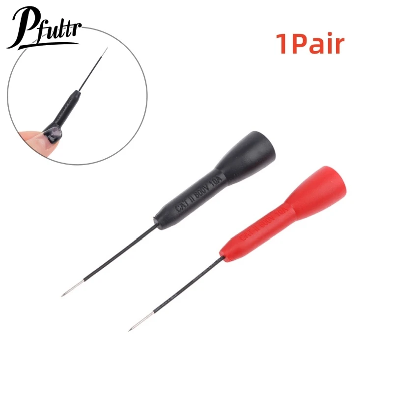 1Pair Non-destructive Multimeter Test Needles 0.7MM Flexible Extension Replacement Probe Multimeter Test Probes Auto Tools