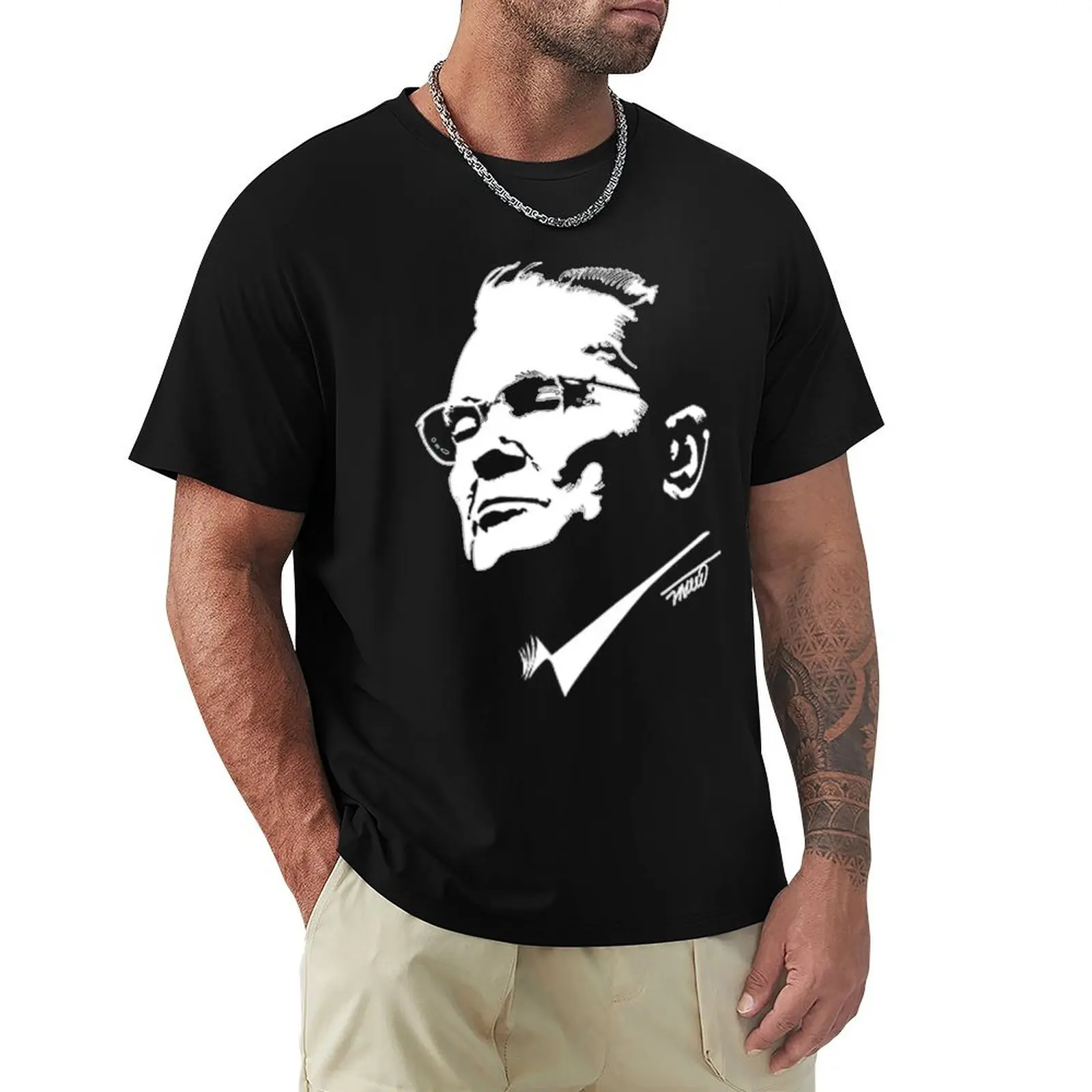 Мужская футболка с коротким рукавом, с графическим принтом