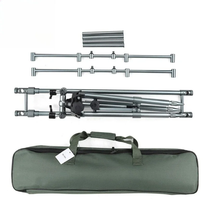 NEW Outdoor fishing rod bracket, aluminum telescopic bracket, knob connecting rod tripod bracket, throwing rod bracket
