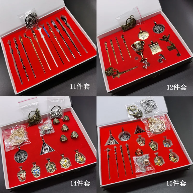 Harries Potters Brooch Figure Magic School Metal Badge Souvenir Pins Hogwarts Gryffindor Slytherin Hufflepuff Anime Gift Toy