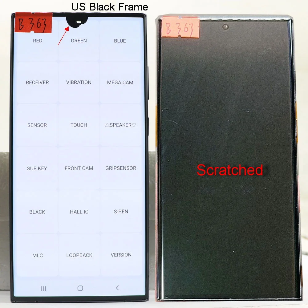 For Samsung Galaxy S22 Ultra 5G S908 LCD Display Touch Screen Digitizer With Frame For S22Ultra S908B AMOLED LCD Screen Assembly image 6