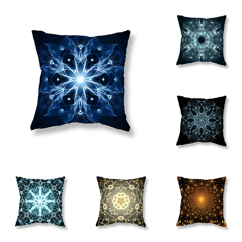 

Cool Dreamy Mandala Print Throw Pillow Cover Sofa Decor Room Office Game Chair Cushion Home 45x45cm