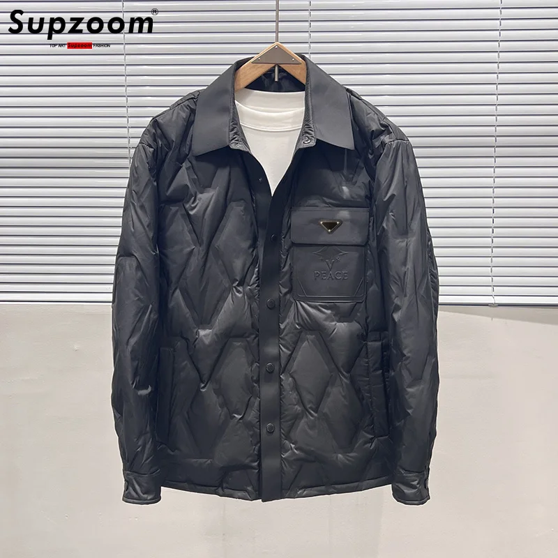 Supzoom nieuwe collectie topmode logo mannelijke populaire kleding verdikte knappe warme kraag casual winter donsjassen heren