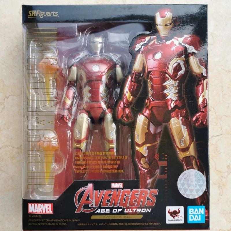 

Bandai Original Shf Avengers 2 Iron Man Mark 45 Marvel Anime Action Figure Model Model Gifts For Boys Collectible Model Toys