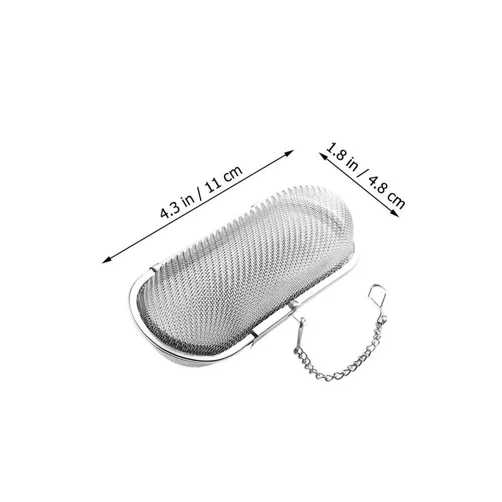 

2Pcs Stainless Steel Tea Strainer Metal Infusers for Loose Leaf Tea High Temperature Resistant Infuser