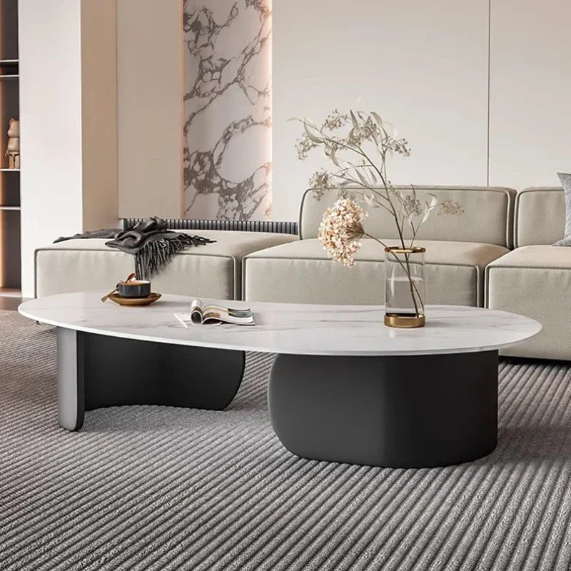 

Customizable --Clear Modern Coffee Tables Irregular Black Low Hotel Nordic Coffee Table Living Room Apartamento Mesa Auxiliar Fu