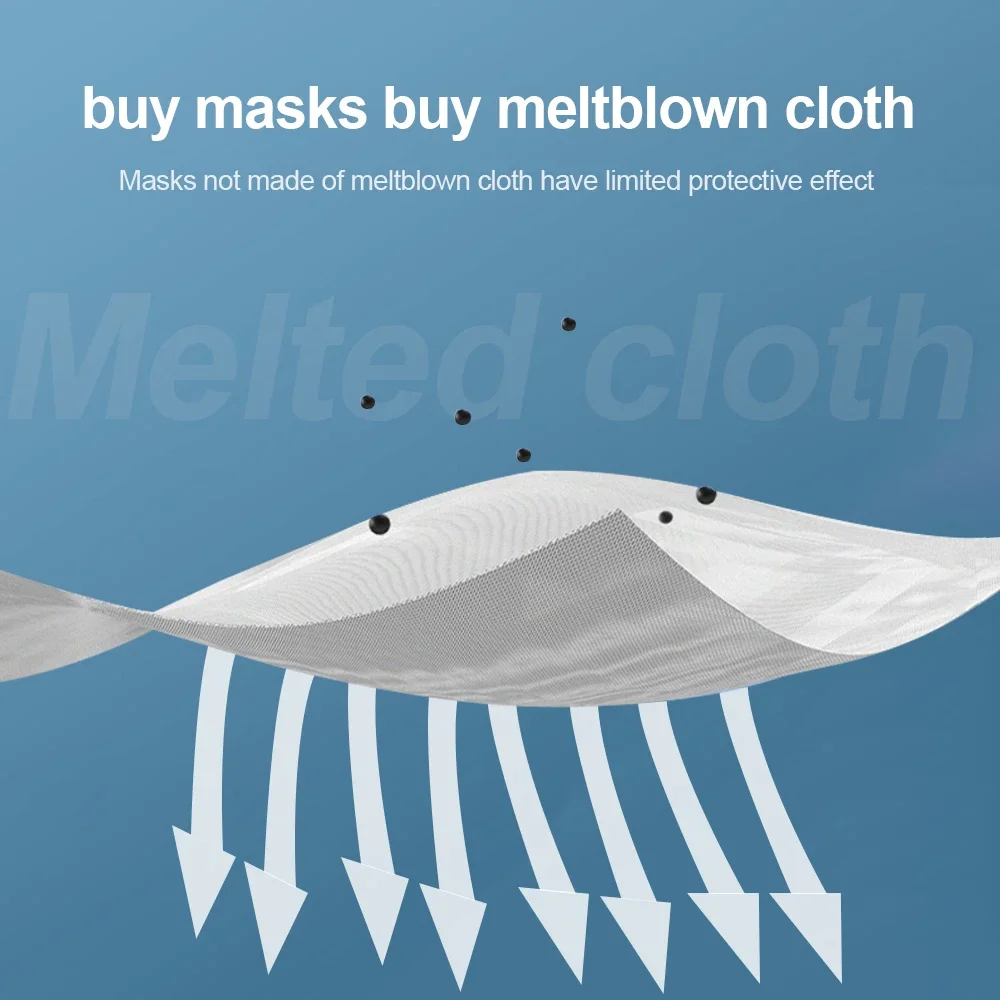 الكبار شكل السمكة المعتمدة KN95 FFP2 قناع 4 طبقات النسيج الأسود Mascarillas الفم FPP2 قناع الوجه KN95 تصفية التنفس ffp2mask