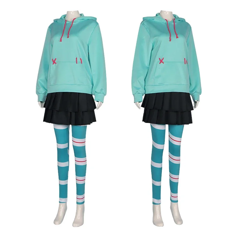 Costume de Cosplay du Film Cosplay Vanellnegoing Von Schwequery, Uniforme à Capuche et Jupe, pour Halloween, pour Femme et Fille