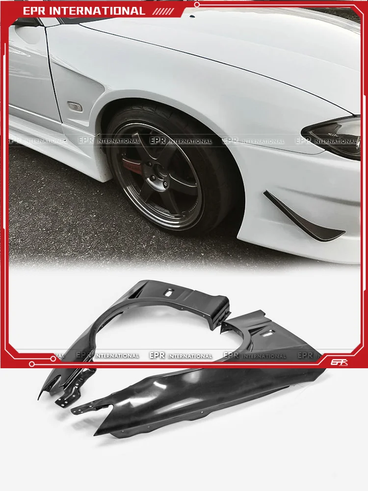 

Для Nissan S15 Silvia переднее крыло в стиле EPA + вентилируемая конструкция шириной 20 мм | Обновление экстерьера автомобиля